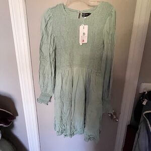 Women’s Sage Green Dress merokeety